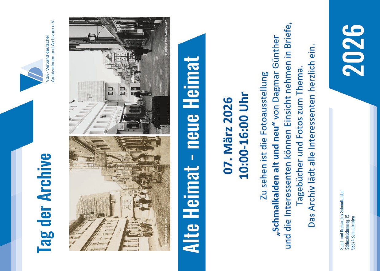 Plakat Tag der Archive 2026 klein